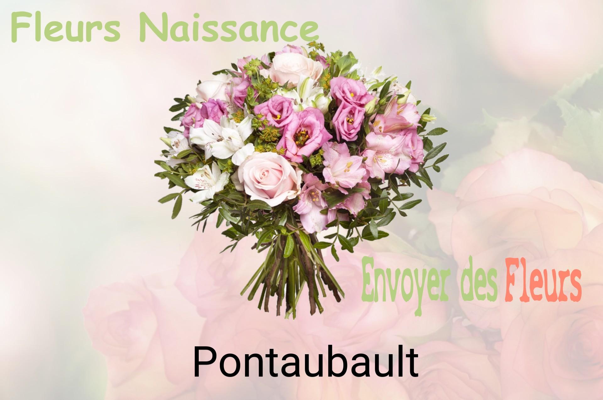 Bouquet de fleurs de naissance livré à Pontaubault